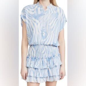 Misa Los Angeles Eloisa Casablanca Blue Shell, size X-Small, new with tags